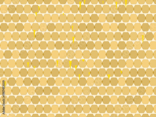 Natural Honeycomb Drip Honey Pattern Design Backdrop