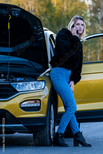 Fototapeta Car breakdown.