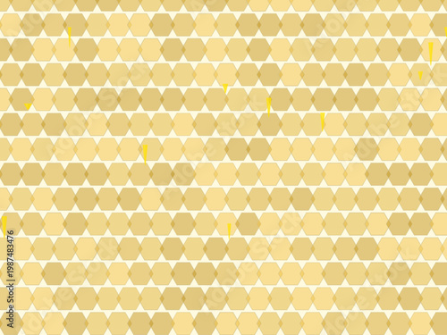 Honey Drip Honeycomb Pattern Organic Design