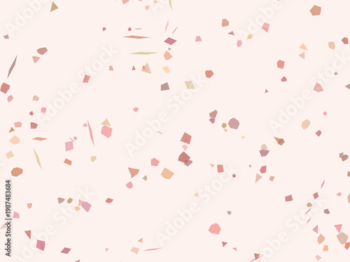 Colorful Terrazzo Fragments Organic Stone Mosaic Background