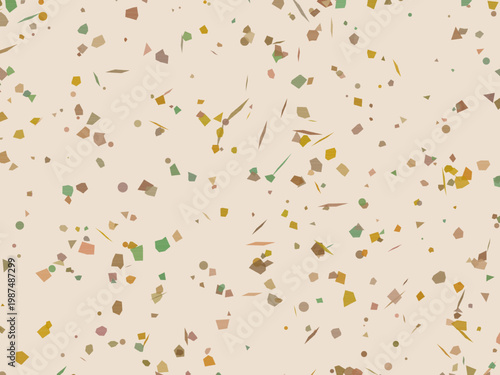 Pastel Terrazzo Texture Scattered Fragments Surface Design