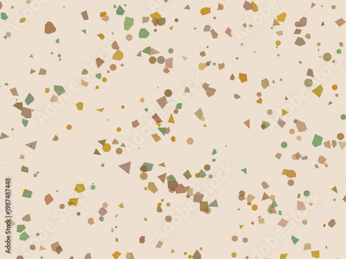 Neutral Terrazzo Marble Chips Elegant Contemporary Pattern