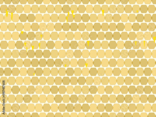Natural Honeycomb Drip Honey Pattern Design Backdrop