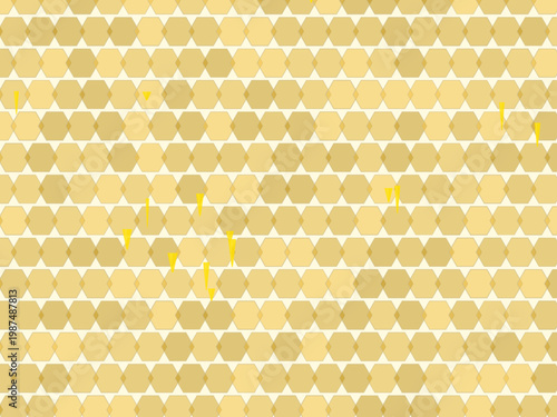 Organic Honeycomb Drip Pattern Natural Design