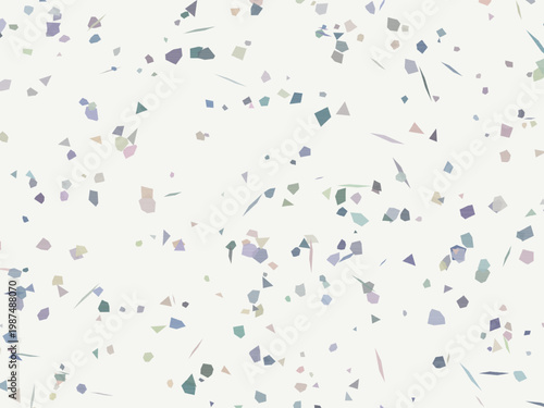Pastel Terrazzo Texture Scattered Fragments Surface Design
