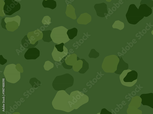 Organic Camo Pattern Military Green Nature Design