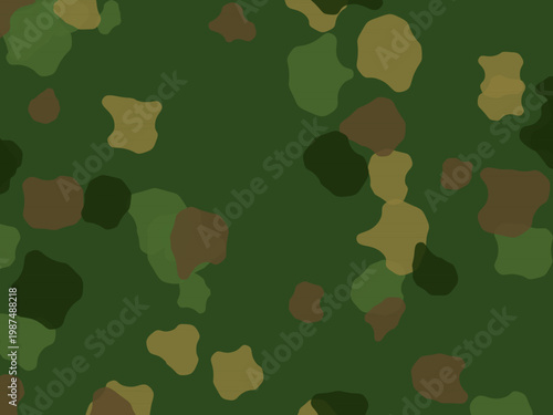 Organic Camo Pattern Military Green Nature Design