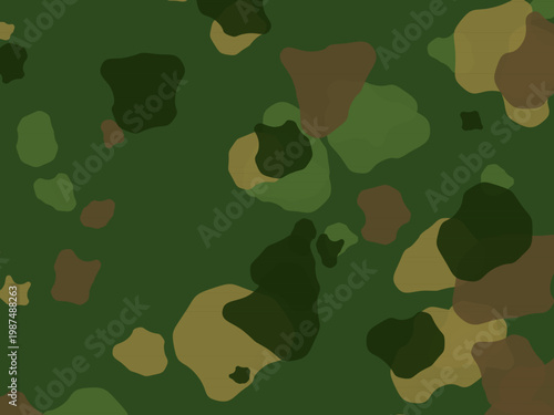 Organic Camo Pattern Military Green Nature Design