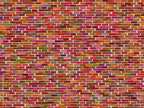 Rustic Brick Wall Pattern Building Texture Background