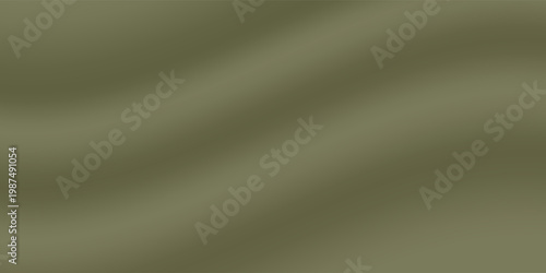 Khaki green brown silk satin. Gradient. Olive color. Еlegant abstract background for design, text. Light dark shade. Matte, shimmer. Curtain. Drapery. Fabric, cloth texture. VECTOR EPS10