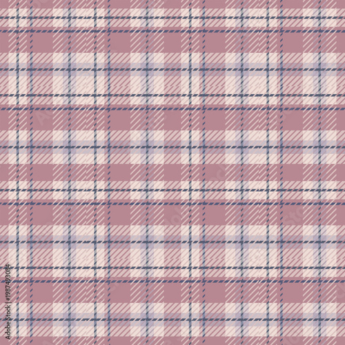 seamless plaid pattern with pink, white, and blue colors