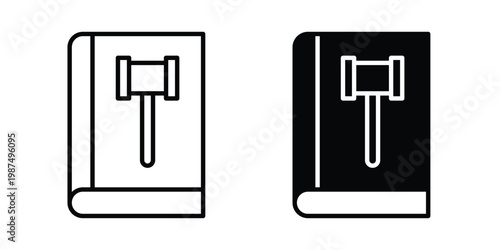 Code of conduct icon vector graphic clipart and line art style set