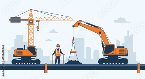 Construction Workforce Working Together to Build Foundations of the Future Project