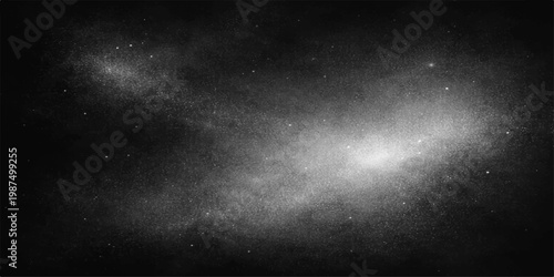 A dark grunge black and white space featuring an old textured concrete wall with a rough vintage chalkboard pattern on an empty blank surface