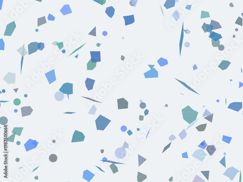 Colorful Terrazzo Fragments Organic Stone Mosaic Background