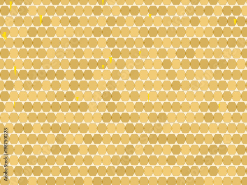 Honey Drip Honeycomb Pattern Organic Design