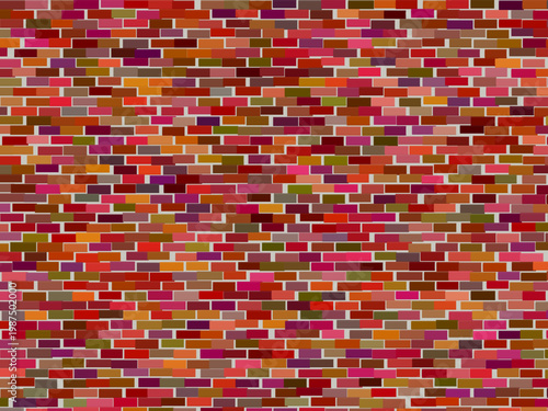 Construction Brick Wall Pattern Industrial Design