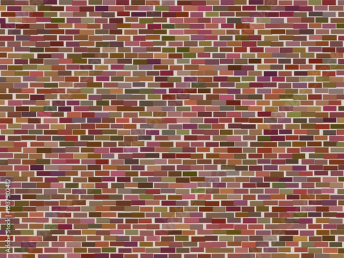 Red Brick Wall Pattern Mortar Joint Texture Design