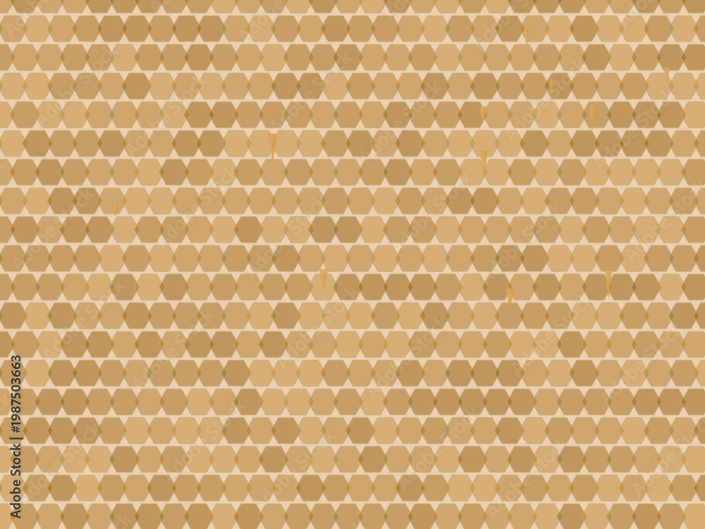 Fototapeta premium Organic Honeycomb Drip Pattern Natural Design