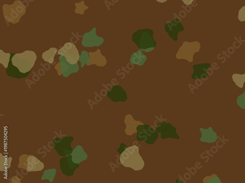 Organic Camo Pattern Military Green Nature Design