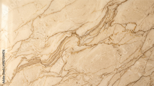 High resolution beige marble stone texture with rich brown veins.