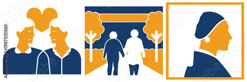 Elderly couple holding hands outdoors park walking retired seniors enjoying life togetherness friendship outdoor activity lifestyle.