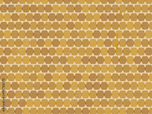 Honeycomb Drip Pattern Hexagon Honey Background