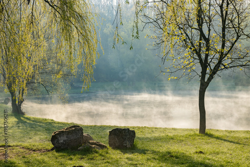 Wallpaper Mural Spring Landscape of Grădina Botanică din Chișinău – Blooming Flowers, Lush Green Park, Urban Nature Oasis, Scenic Botanical Garden in Moldova Capital, Peaceful City Park in Springtime Torontodigital.ca