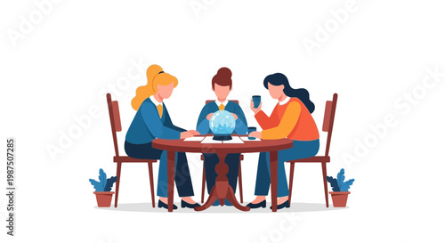 People Enjoying a Friendly Game Around a Table