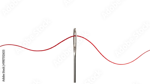 Minimal sewing tools isolated on white background