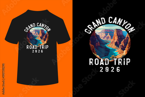 Grand Canyon National Park, Family Souvenir Road Trip 2026 T-Shirt

