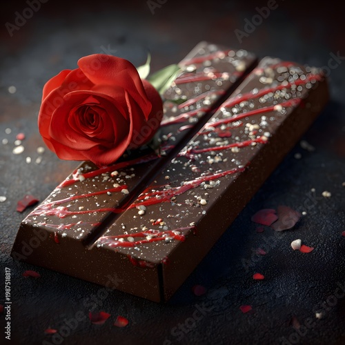 gift box and rose