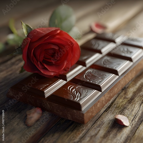 rose and book