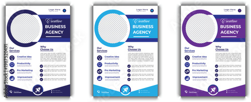 creative business flyer design template