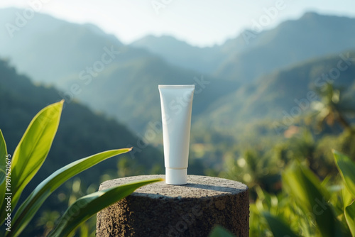 green grass in the mountains