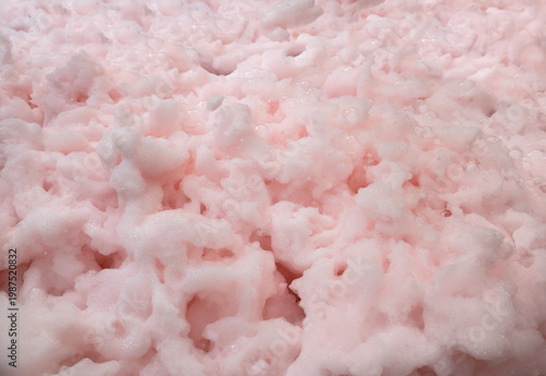 Wallpaper Mural Background of pink soap foam. Selective focus. Top view. Torontodigital.ca