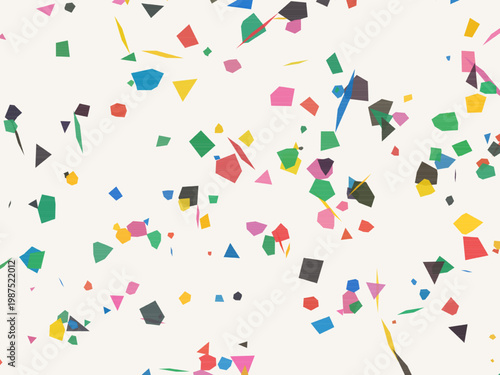 Neutral Terrazzo Marble Chips Elegant Contemporary Pattern