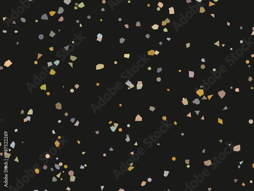 Neutral Terrazzo Marble Chips Elegant Contemporary Pattern