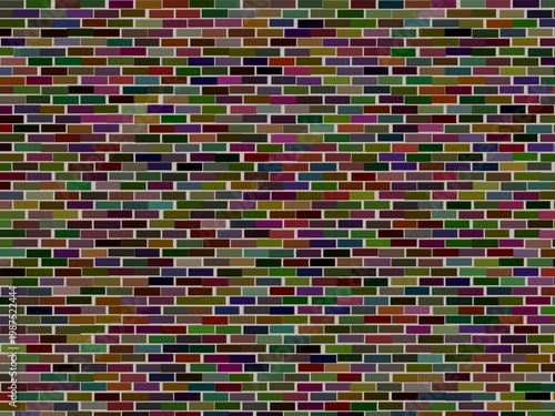Rustic Brick Wall Pattern Building Texture Background