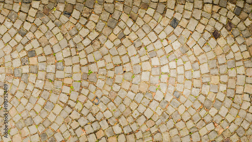 Texture of brown stone wall as background