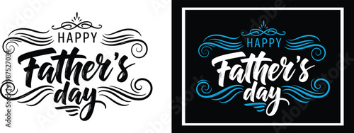 Happy father's day vector illustration stylish typography for cards gifts and celebrations