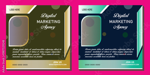 Digital Marketing Agency Social Media Templates Bundle – Corporate Business Promotion Pack