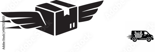 Delivery Truck icon set. Express delivery trucks icons. Fast shipping truck. Free delivery 24 hours. Logistic trucking sign. Vector illustration, Fast shipping delivery truck flat vector icon for apps