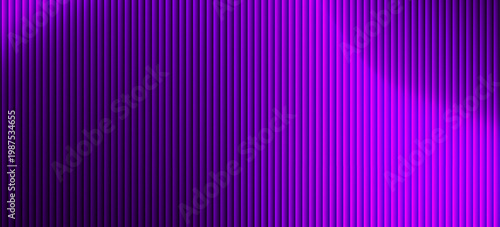 3d transparent ribbed glass background with refraction and holographic effect. Reeded glass with rainbow gradient. Render of corrugated wall with overlay reflection light on dark.