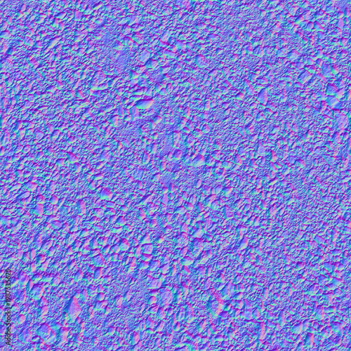 Cobblestone Pavement Normal Map for 3D Texture and Game Development