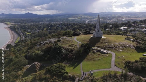 Aerial view of Killiney Hill in Dublin, Ireland
