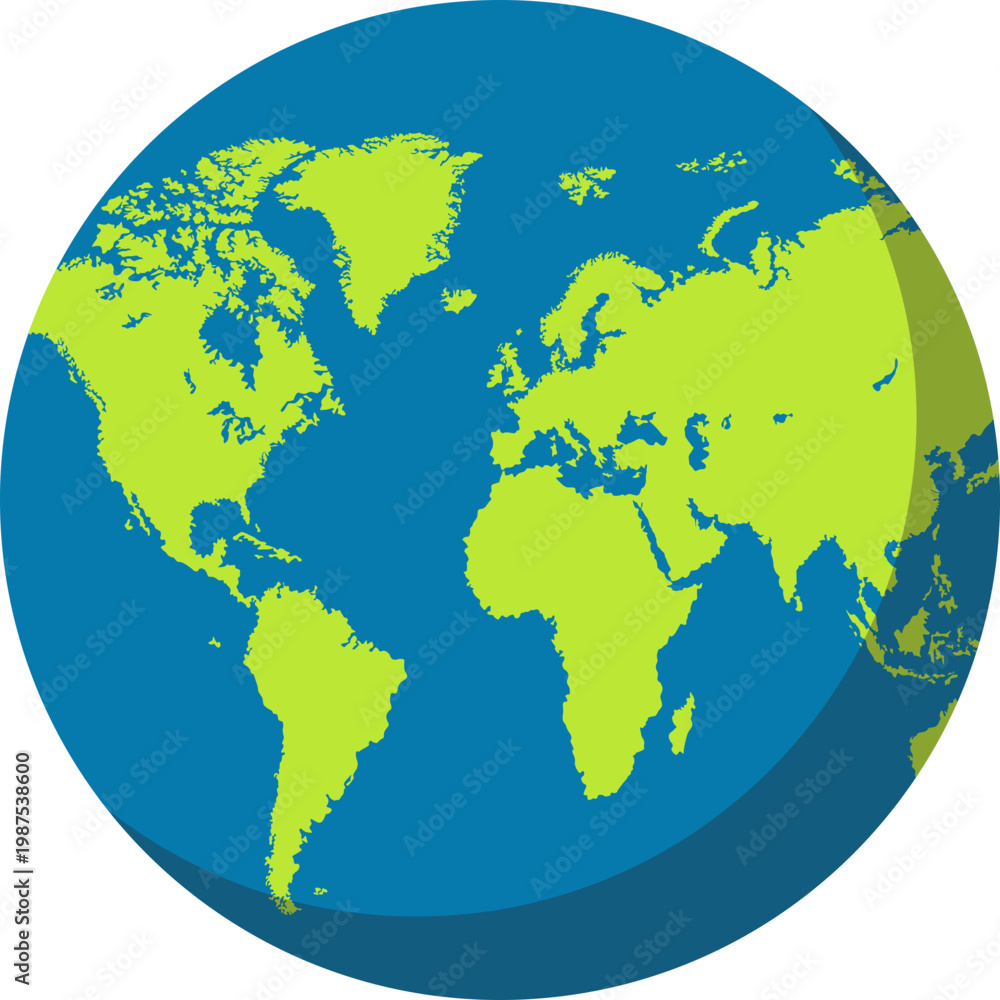 Obraz premium earth globe planet clipart illustration