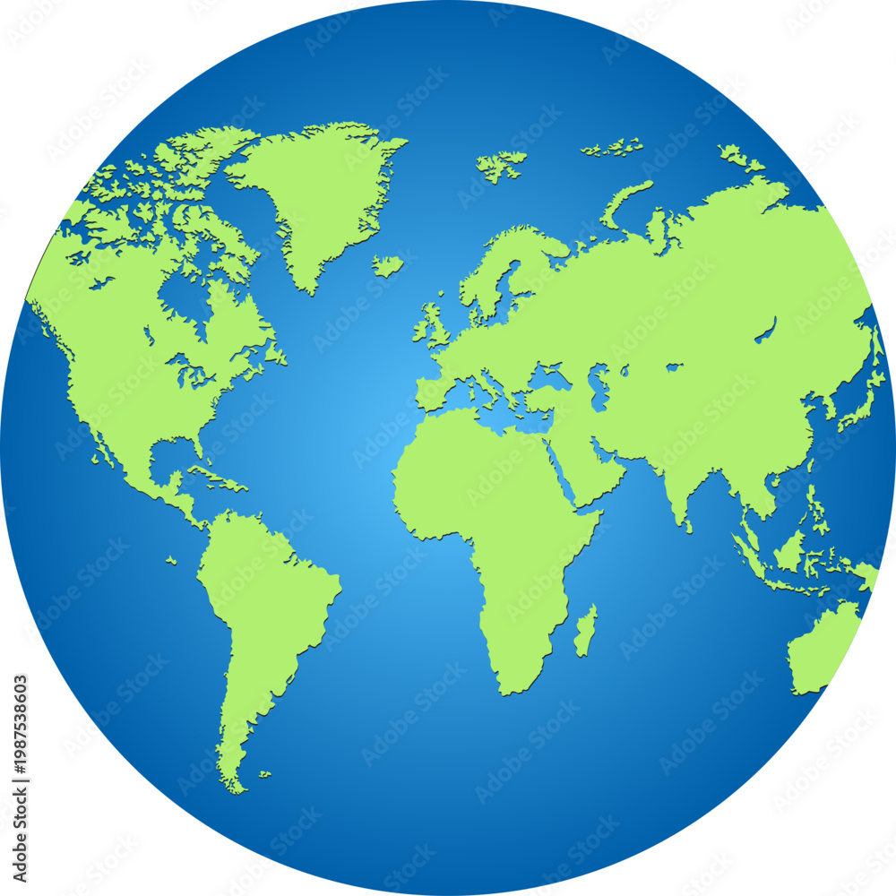 Obraz premium earth globe planet clipart illustration
