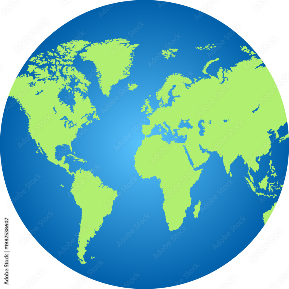Obraz premium earth globe planet clipart illustration