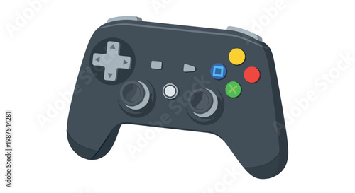 A modern gaming controller designed for handheld or mobile gaming devices